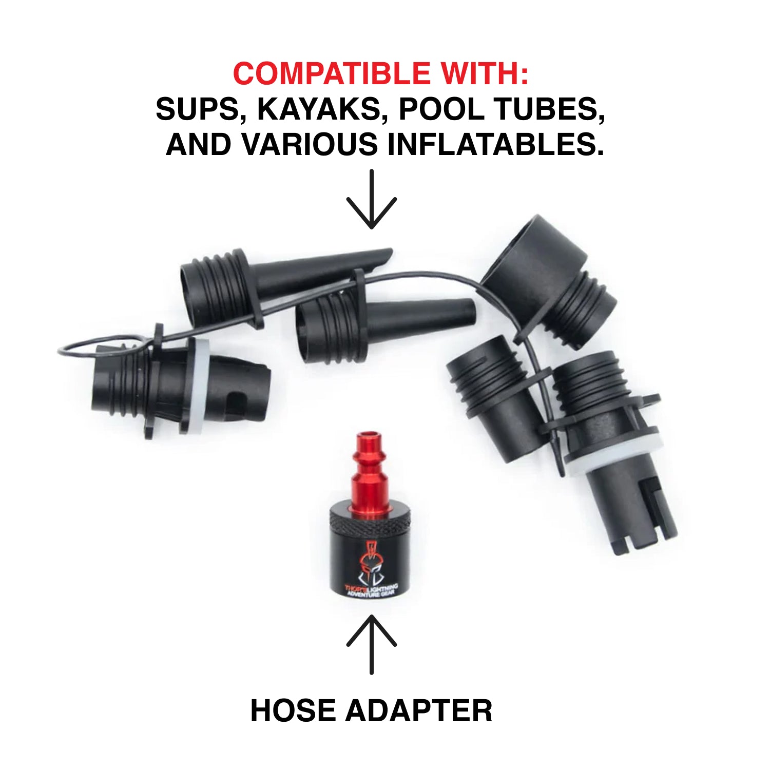 Thor's Lightning High Flow Marine Inflatable Adapter Thor's Lightning High Flow Marine Inflatable Adapter
